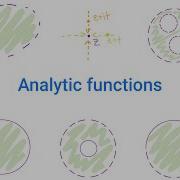 Complex Analysis 3 Analytic Functions