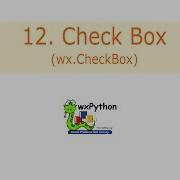 Curso De WxPython 12 Check Box Wx CheckBox