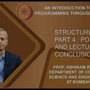 Lecture 19 Structures Part 4 Pointers And Lecture Conclusion