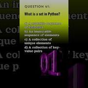 Python Qn 41 Python Questions And Answers Tech NS Arena Programmingquiz