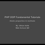 PHP OOP Fundamental 07 Static Properties Methods