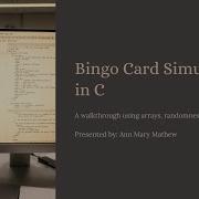 Bingo Game In C Academic Microproject Full Code Breakdown PSSP Lab