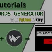 Creating A Passwords Generator GUI With Python And Kivy GUI Turorials