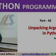 Part 42 Unpacking Argument List In Python Hindi Language