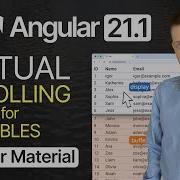 New In Angular 21 1 Virtual Scrolling For Material Tables