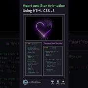 Animated Heart HTML CSS Js Animation Shorts