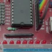 LED Blinking Using ATMEGA 16 IBOT Mini V3 0