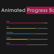 How To Make Animated Progress Bar Using HTML And CSS Skills Progress Bar Design