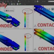 Solidworks Exercise 157 Types Of Component Interaction In Simulation Bonded And Contact