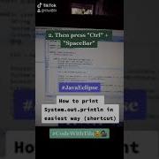 Tips Tricks How To Print System Out Println In Easiest Way Shortcut