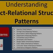 Understanding Object Relational Structural Patterns