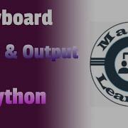 Keyboard Input Output In Python