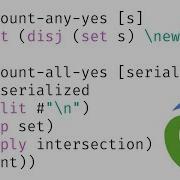 Advent Of Code 2020 Day 6 Custom Customs In Clojure Set Intersection Set Union