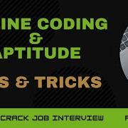 Online Coding Aptitude How To CRACK Job Interviews Part 1 Tips Tricks