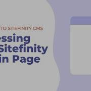Logging In To Sitefinity CMS And Signing To Backend Of Your Site