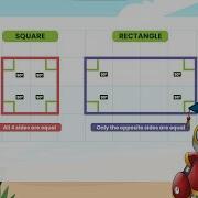 Squares Rectangles Learning Squares Rectangles Grade 4 Math For Kids Smartli