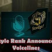 Devil May Cry 5 Style Rank Announcer Voice Lines