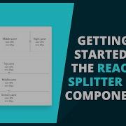 React Getting Started With The React Splitter Component
