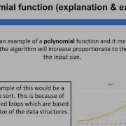 Algorithms Polynomial Function