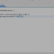 Java Video Tutorials Lesson 2 Math Operators