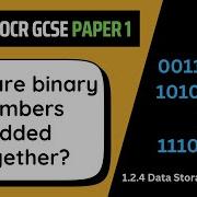 Binary Addition 2 4 OCR GCSE Computer Science J277