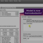 EViews10 Heteroskedasticity And Robust Standard Errors Vcerobust Standarderors Gls Wls Ols