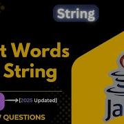 Count Words In A String In Java String Manipulation Handling Program Coding Interview Question