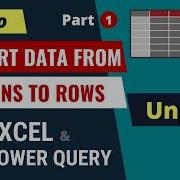 Как развернуть столбцы в Power Query Часть 1 очень просто