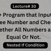 C Program That Input Three Numbers And Find The Smallest Number Using Nested If Condition Foryou