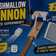 Marshmallow Cannon Experiment Measuring Velocity Distance With A Light Gate