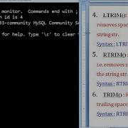 CBSE CLASS XII Mysql String Functions TRIM Functions