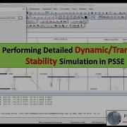 PSSE Tutorial 8 Dynamic Stability In PSSE Transient Stability In PSSE Stability Studies