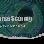 Reverse Scoring Conceptual Video