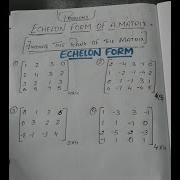 Echelon Form Of A Matrix It S Methods And Conditions Upper Triangular Matrix Rank Of The Matrix