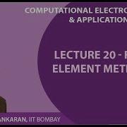 Lecture 20 Finite Element Method I