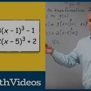 What Transformations Are Between Fx And Gx Cubic Functions