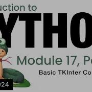 Python Module 17 Basic TKInter Concepts Spring 2024