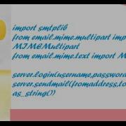 Python Sending Email Using Smtp