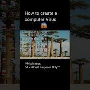 How To Create A Computer Virus Virus Malware Hack Hacker