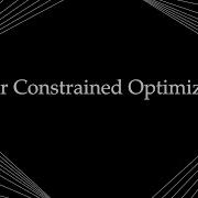 Linear Constrained Optimization