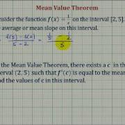 Ex 3 Mean Value Theorem Rational Function