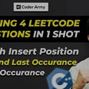 Lecture 23 Binary Search Different Problem Search Insert Position Sqrt X Count Occurrence