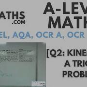 A Level Maths Q2 10 Kinematics A Tricky Problem