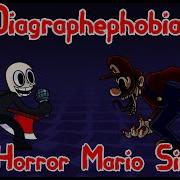 Diagraphephobia But Horror Mario Sings It Friday Night Funkin Vs Eteled