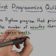 01 07 First Programming Quiz Solution