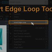 Maya How To Insert Edge Loop Tool