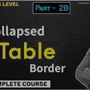 28 Collapse Border In HTML Table For Beginners In Hindi Part 28