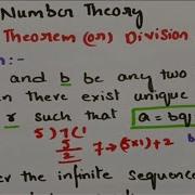 Division Algorithm Number Theory MFCS DMS Division Theorem Proof