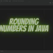Rounding Numbers In JAVA