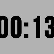 13 Second Timer Without Music Simple Countdown With Alarm At The End